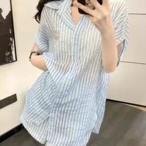 MIU MIU Loose Fit Drop Shoulder Shirt