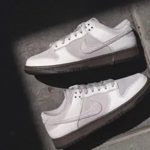 Nike Dunk Low Ironstone Grey Suede Sneakers