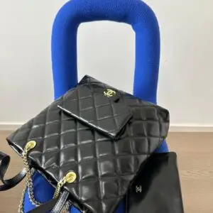 CHANEL Inspired Quilted Crossbody Bag