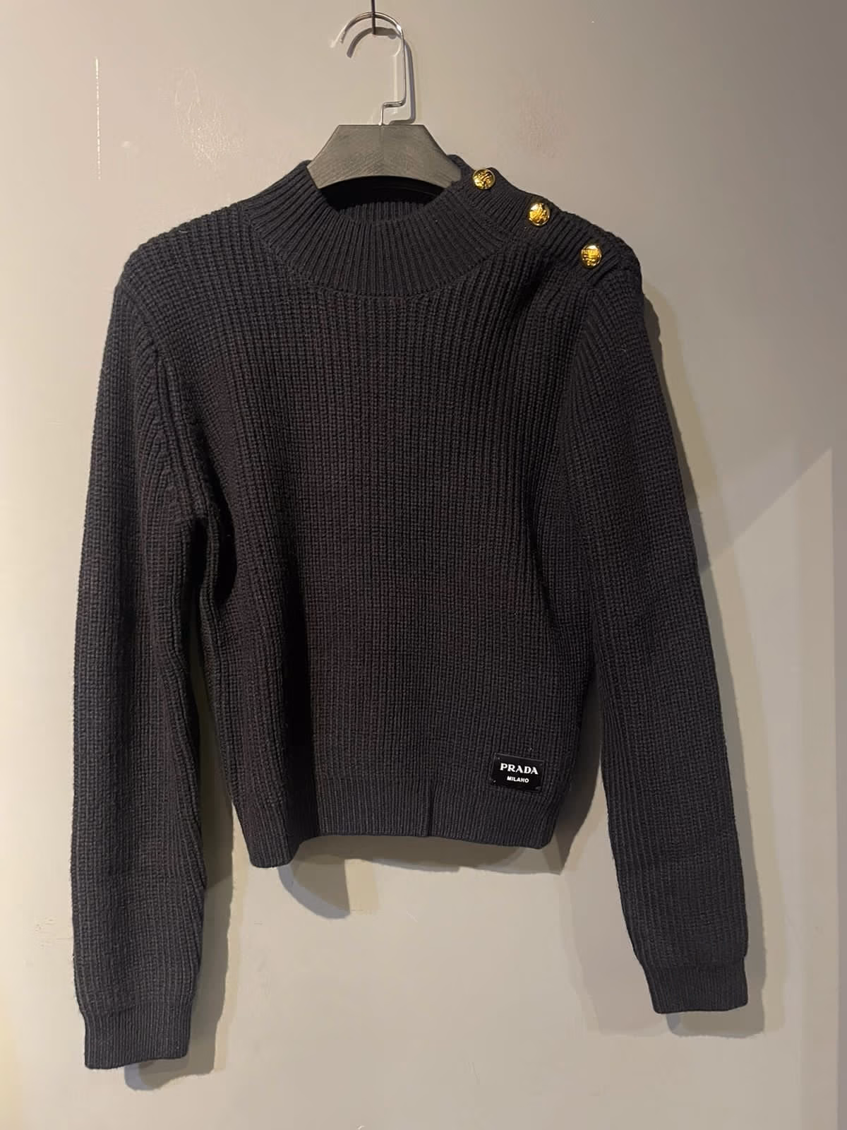 PRADA Wool Rib Knit Sweater PRADA Wool Rib Knit Sweater