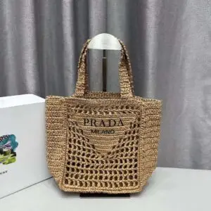 PRADA Raffia Tote Bag