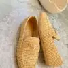Prada Raffia Loafers