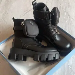 PRADA Monolith Leather Boots