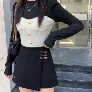 PRADA Black Leather Top