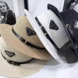 PRADA Straw Bucket Hat
