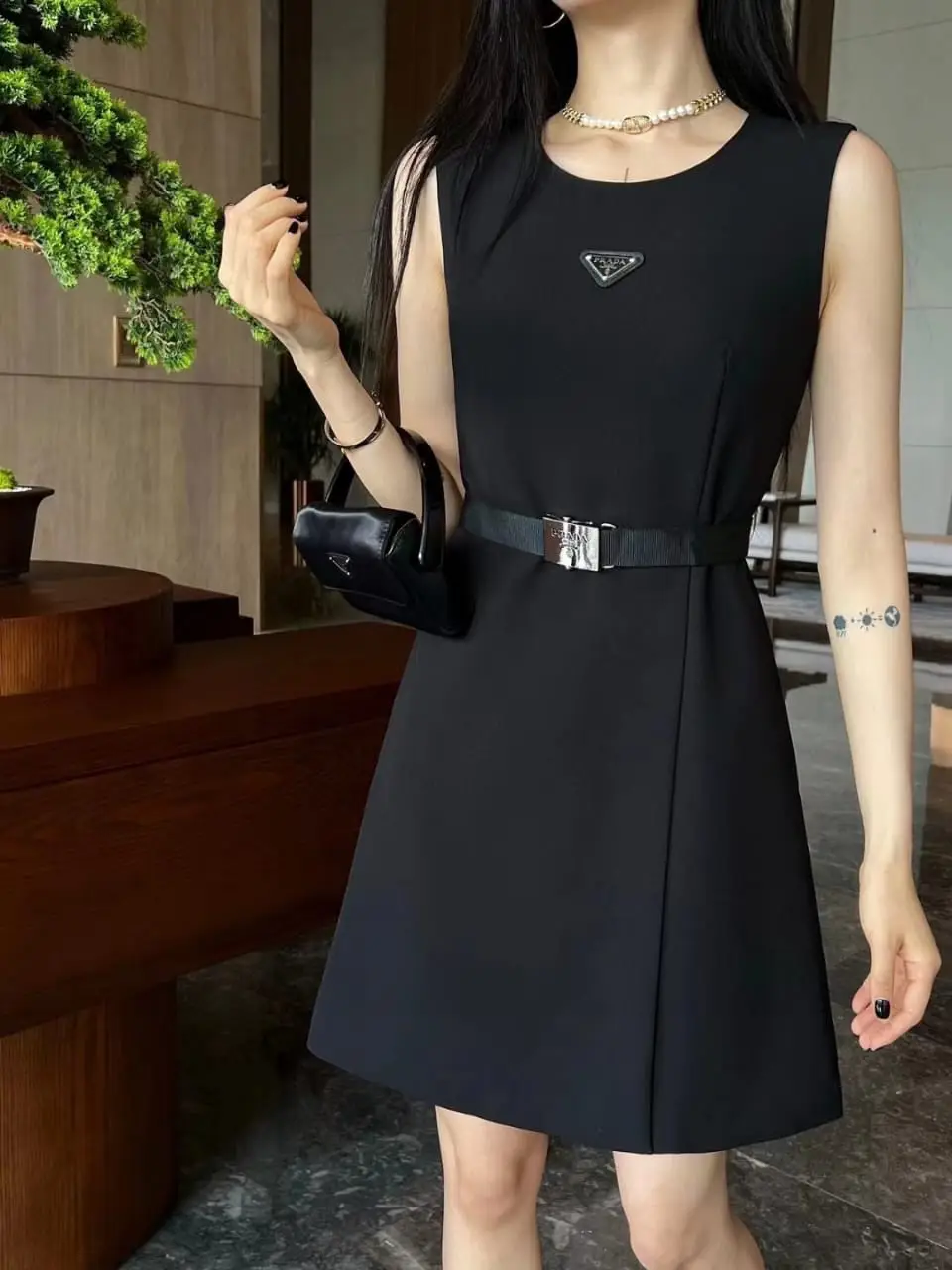 PRADA Sleeveless Midi Dress PRADA Sleeveless Midi Dress