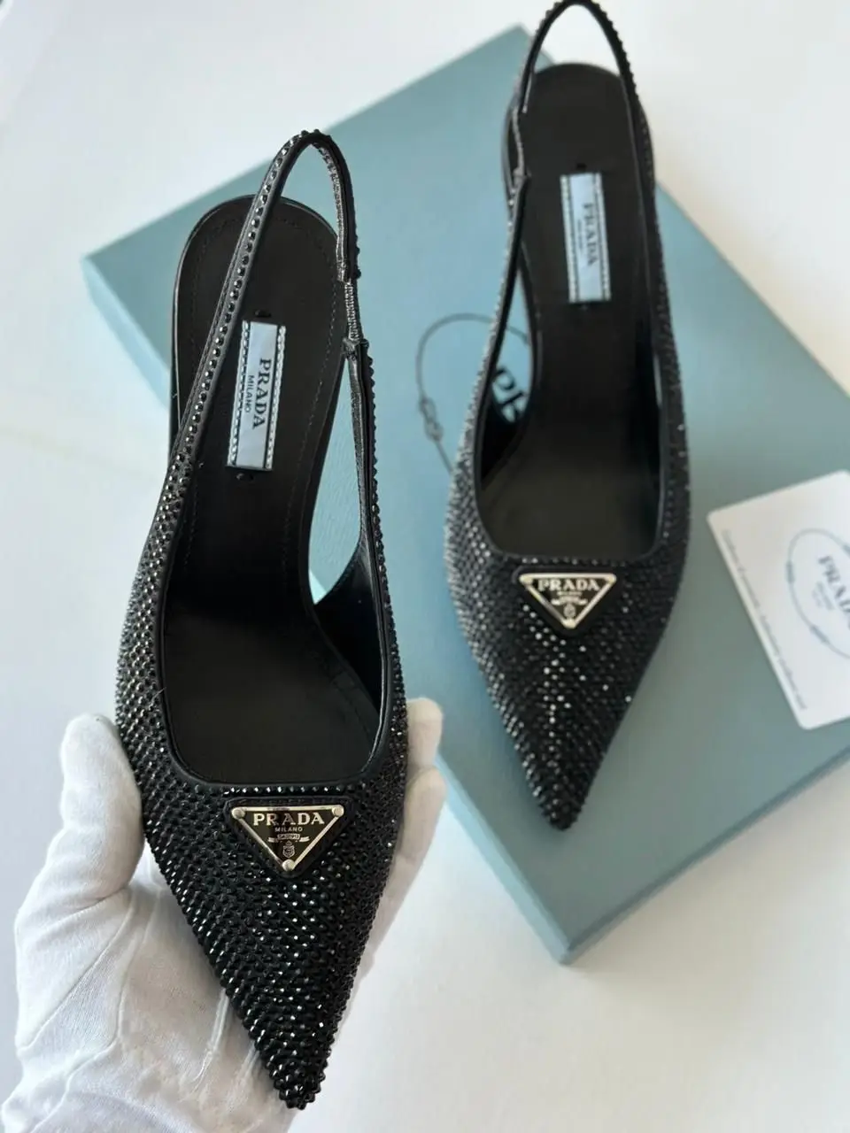 PRADA Signature Stiletto Pump PRADA Signature Stiletto Pump