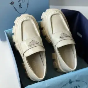 PRADA Monolith Leather Loafers