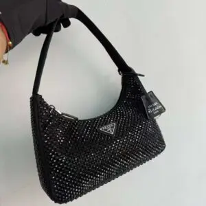 PRADA Crystal Satin Tote