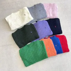 RALPH LAUREN Cable Knit Merino Wool Sweater