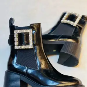 ROGER VIVIER Viv' Rangers Buckle Chelsea Bootie