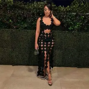 SANDRO Women's Cutout Backless Maxi Dress