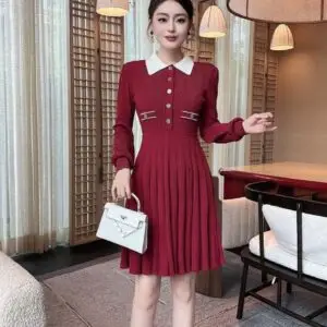 SANDRO Floral Printed Midi Dress