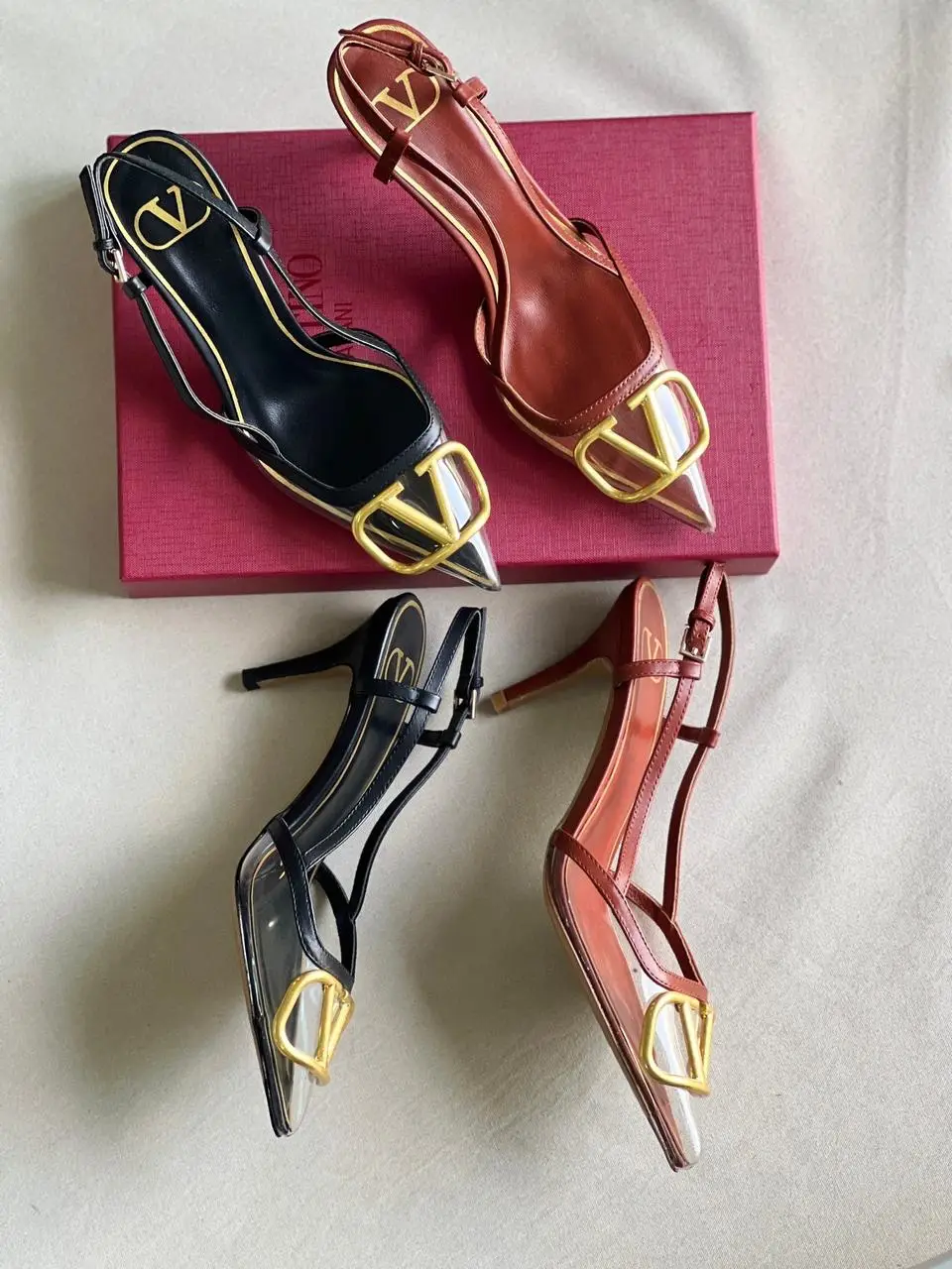 Valentino Studded Heel Sandals Valentino Studded Heel Sandals