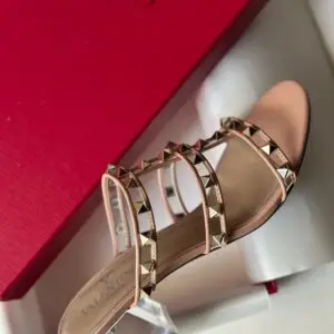 Valentino Rockstud Slider Sandal