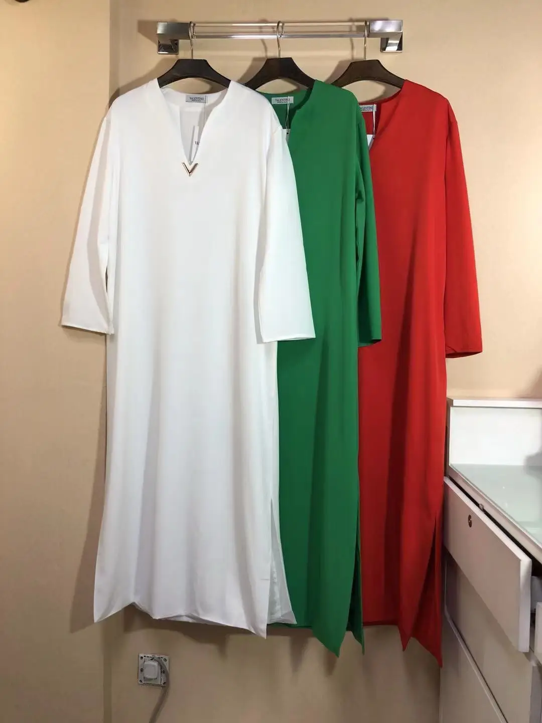 VALENTINO Zip Up Maxi Dress VALENTINO Zip Up Maxi Dress