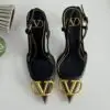 VALENTINO VLogo Stud Slingback Kitten Heels