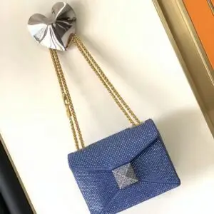 Valentino Crystal Embellished Hobo Bag