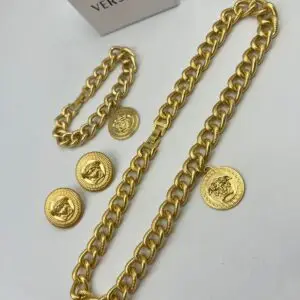 Versace Medusa Chain Necklace in 18k Gold