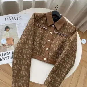 Versace Allover Print Bomber Jacket