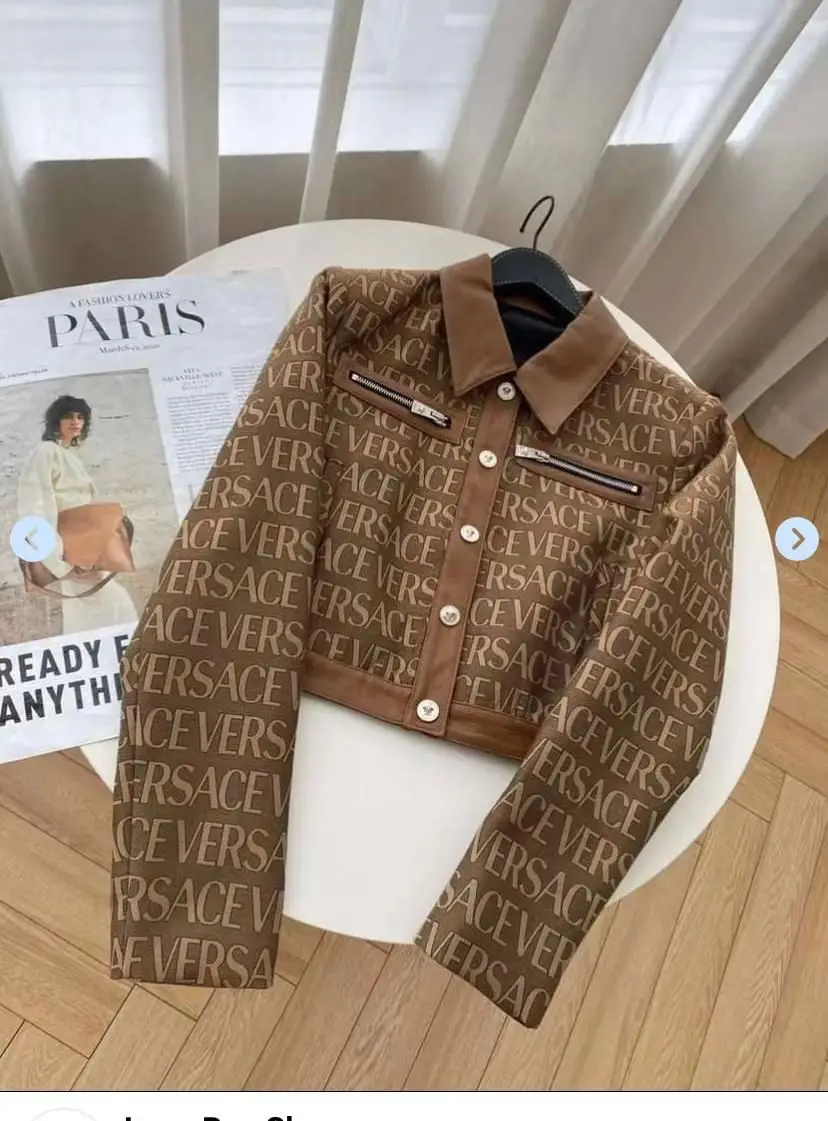 Versace Allover Print Bomber Jacket Versace Allover Print Bomber Jacket