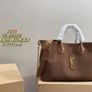 YSL Leather Bucket Bag