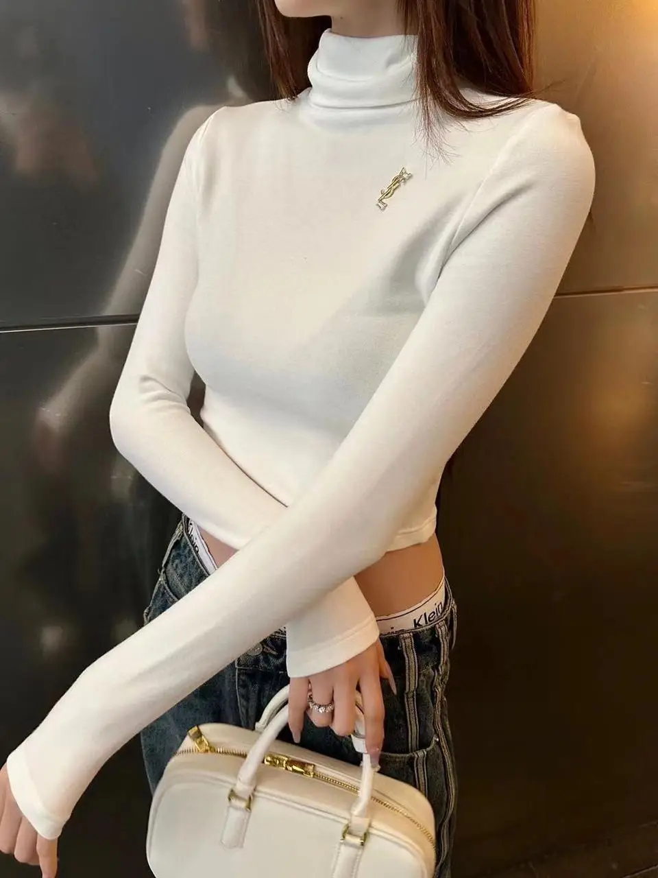 YSL Turtleneck Long Sleeve Top YSL Turtleneck Long Sleeve Top