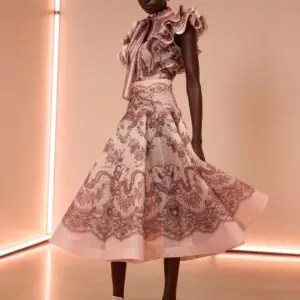 ZIMMERMANN Floral Midi Skirt