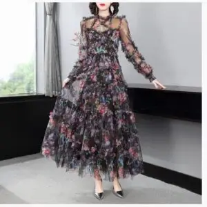 ZIMMERMAN Floral Print Silk Dress