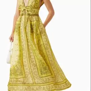 ZIMMERMANN Sleeveless Silk Maxi Dress