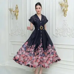 ZIMMERMAN Floral Print Maxi Dress