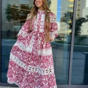 ZIMMERMAN Lace Patchwork Maxi Dress