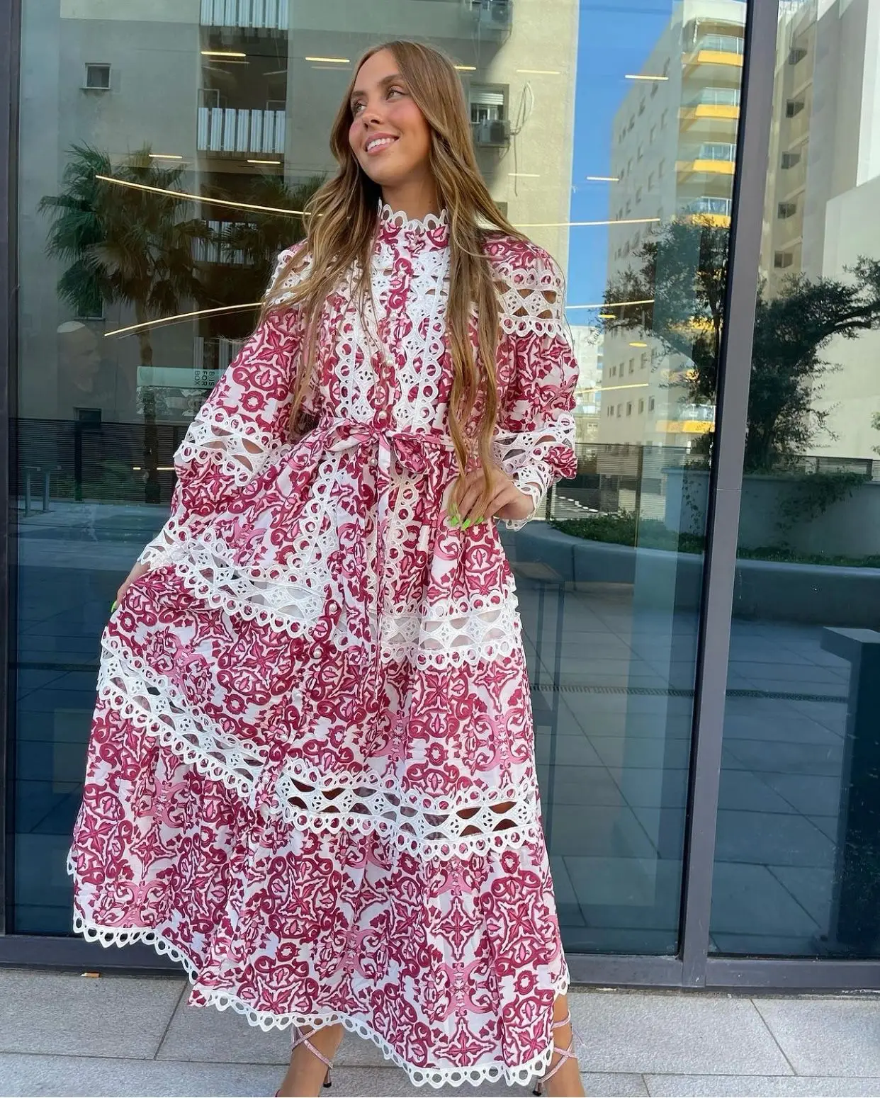 ZIMMERMAN Lace Patchwork Maxi Dress ZIMMERMAN Lace Patchwork Maxi Dress