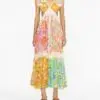 ZIMMERMAN Floral Print Midi Dress