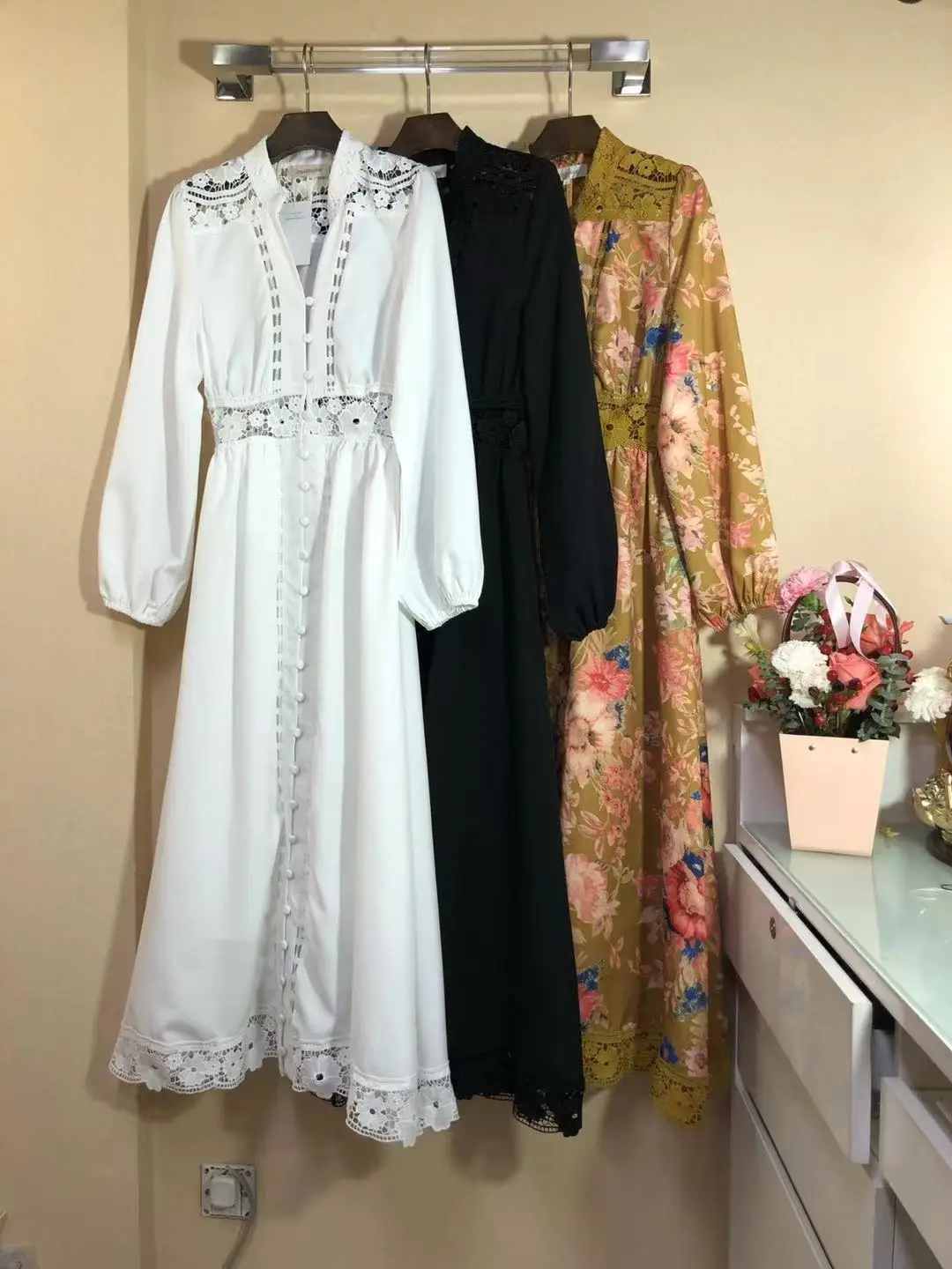 ZIMMERMAN Plain Floral Dress ZIMMERMAN Plain Floral Dress