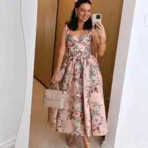 ZIMMERMAN Matchmaker Belted Bustier Dress