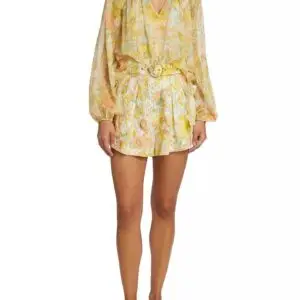 ZIMMERMANN Belted Tuck Shorts