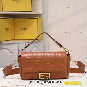 FENDI Baguette Leather Bag