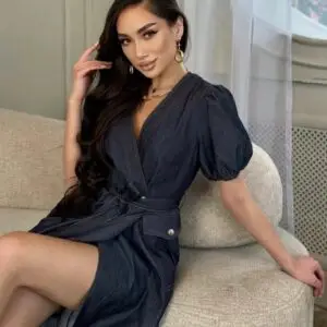 CELINE Signature Black Sheath Dress