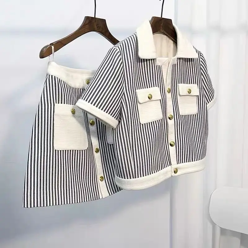 CELINE Style Top and Skirt Set CELINE Style Top and Skirt Set