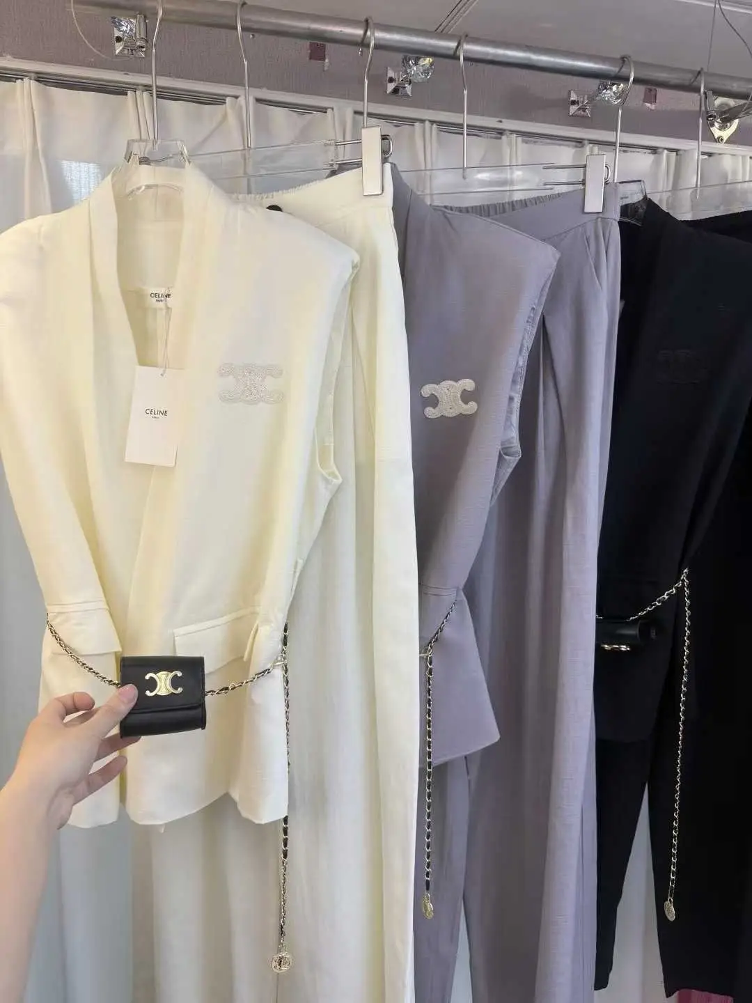 Celine Belt Wrap Pleated Shirt Celine Belt Wrap Pleated Shirt