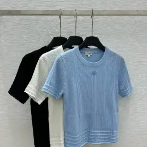 CHANEL Signature CC Knitwear T-Shirt
