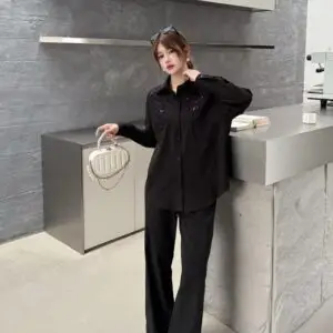 CHANEL-Inspired Top & Pant Co-ord Set
