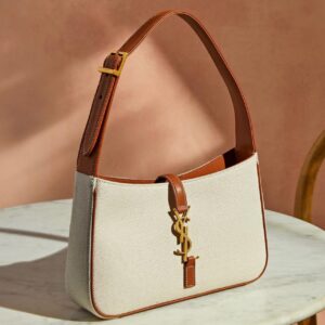 Saint Laurent Canvas Le 5 à 7 Shoulder Bag