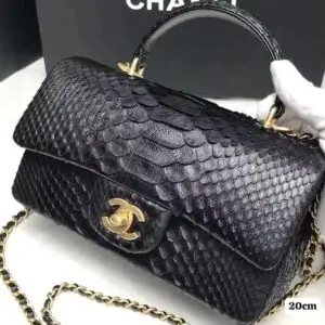 Chanel Python Leather Classic Flap Bag