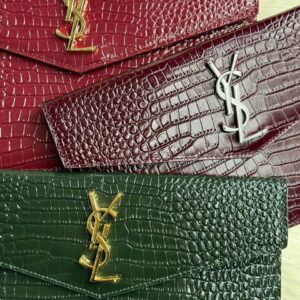 YSL Saint Laurent Monogram Envelope Clutch Bag