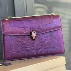 Bvlgari Serpenti Forever Snake Leather Bag