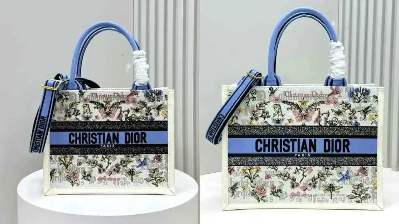 DIOR Slide White Multicolor Cotton with Amour Embroidery DIOR Slide White Multicolor Cotton with Amour Embroidery