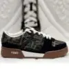 FENDI Match Sneakers Fabric Brown