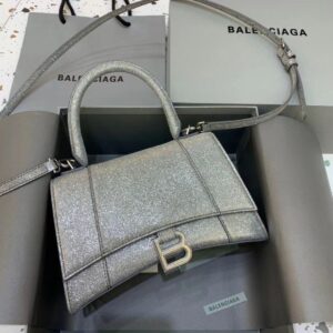 Balenciaga Hourglass Leather Mini Bag